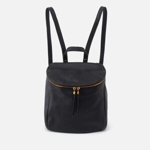 Hobo River Backpack Elegant Black Leather Backpack